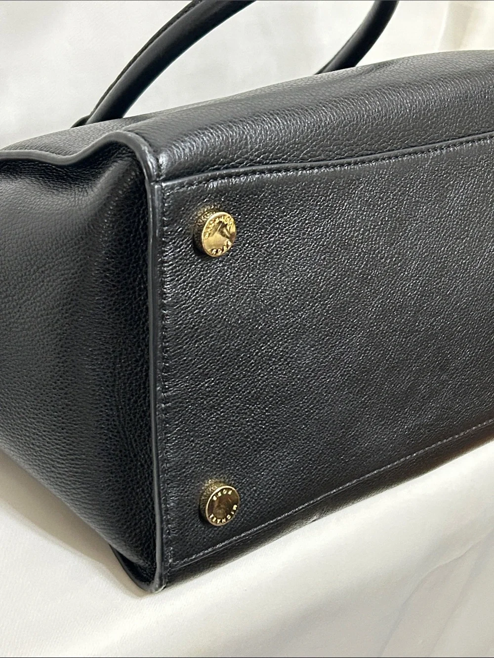 Michael Kors Large Sophie Satchel Bag In Black